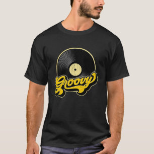 Camiseta Disco de Vinil Groovy Vintage