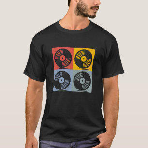 Camiseta Disco de Vinil LP Retro Vinis Antigos