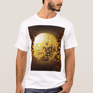 Camiseta Disco do Partido: Luzes brilhantes Vintage.