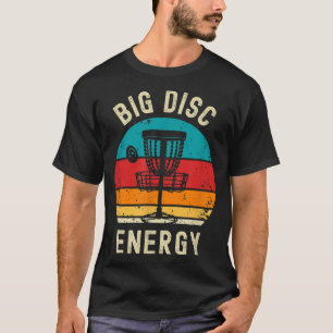 Camiseta Disco engraçado Golf Big Disk Energy Frisbee Golfe