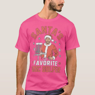 Camiseta Disco Engraçado Golf Christmas Men Xmas Disk Golf 