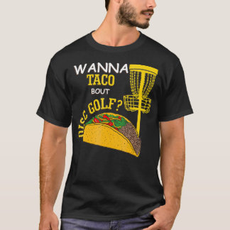 Camiseta Disco Engraçado Golf Pun Quer Falar Sobre