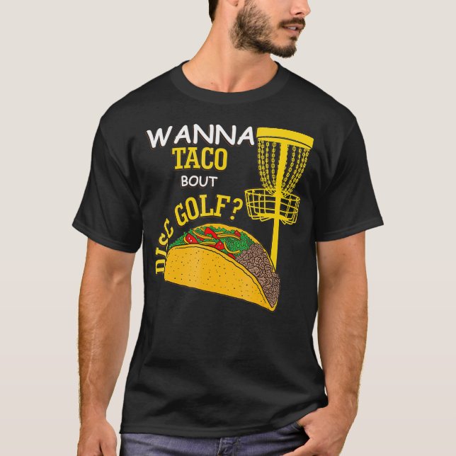 Camiseta Disco Engraçado Golf Pun Quer Falar Sobre (Frente)