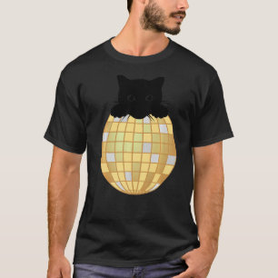 Camiseta Disco estético Ball Silver Amarelo Negro Disco