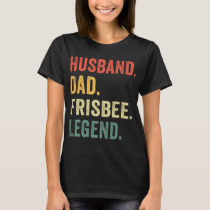 Camiseta Disco Golfe Divertido Pai Lendário Frisbee Vintage