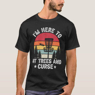 Camiseta Disco Golfe Engraçado Árvores E Maldição De Golfe