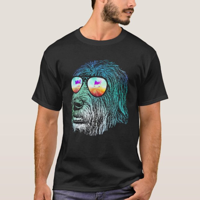 Camiseta Disco Groovy Irish Wolfhound T Shirt Dog Gift (Frente)