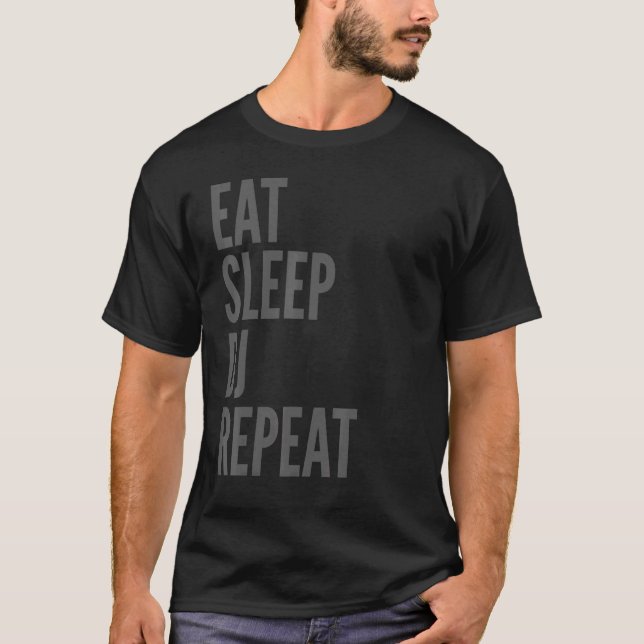 Camiseta Disco Jockey Sleep DJ Sleep (Frente)