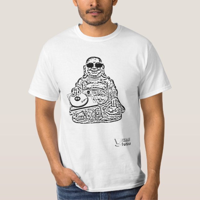 Camiseta Disco-jóquei Buddha (Frente)