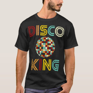 Camiseta Disco King Mens Distressou Dança 70s 80s
