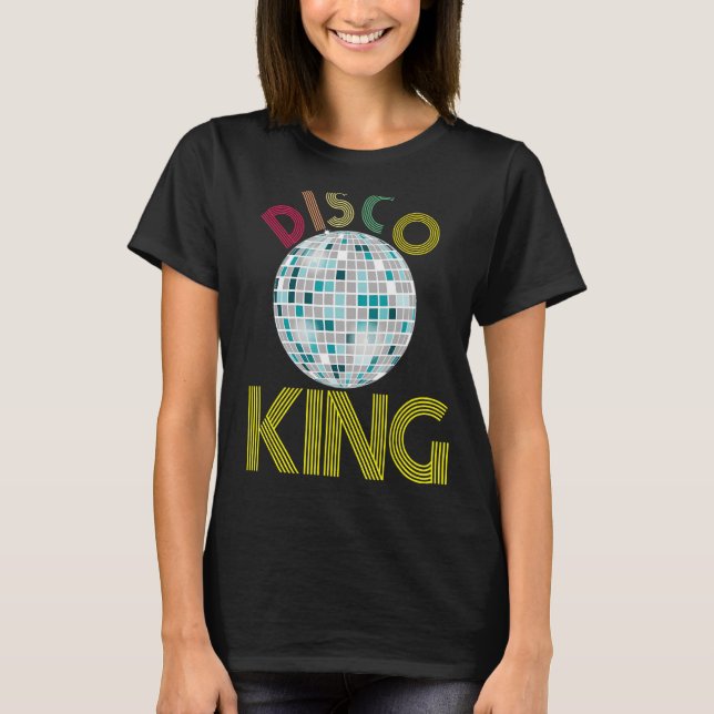 Camiseta Disco King Shirt 1970s Retro Party 70s Halloween C (Frente)