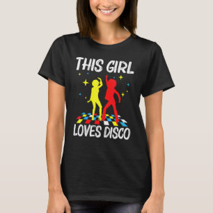 Camiseta Disco Legal Para Meninas Criança Música de Boate d