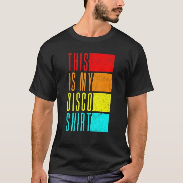 Camiseta Disco Outfit Men 70s e 80s Figurume Este É M (Frente)