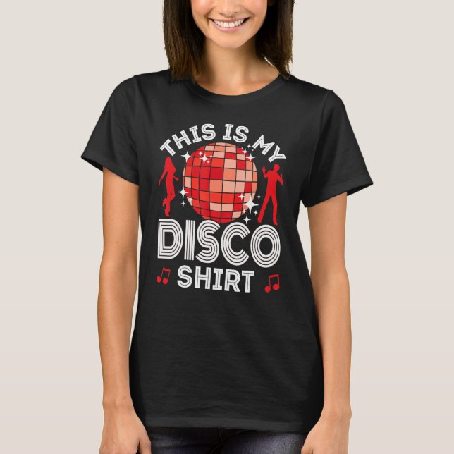Camiseta Disco Outfit Men, 80s e 70s. (Frente)