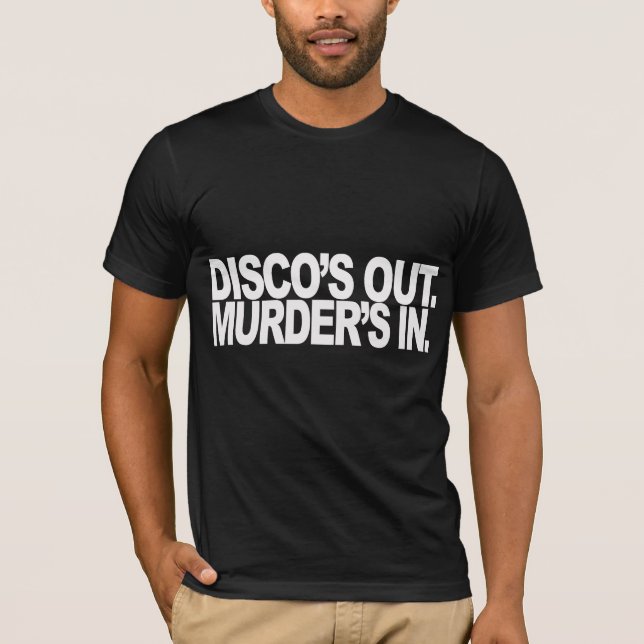 Camiseta Disco para fora. Assassinato dentro (Frente)