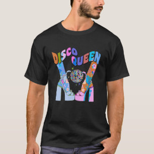 Camiseta Disco Queen 70 s Disco Themed Vintage Anos setenta