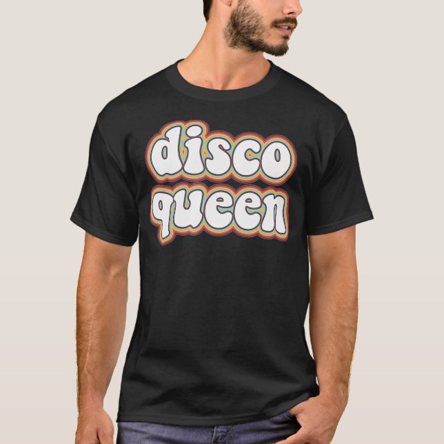 Camiseta Disco Queen Roller Disco Outfit 70s Costume For Wo (Frente)