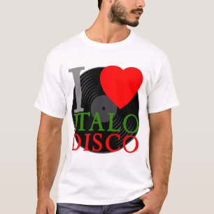 Camiseta Disco retro de Italo do amor do tigre 80s I de