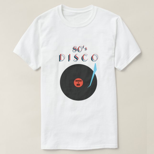 Camiseta Disco Retro Party T-Shirt Dance Music (Frente do Design)