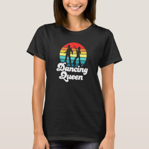 Camiseta Disco Retro Sunset Dançando Rainha 1