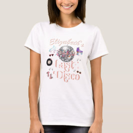 Camiseta Disco Rosa Retro Patins de Rolamento | Despedida d