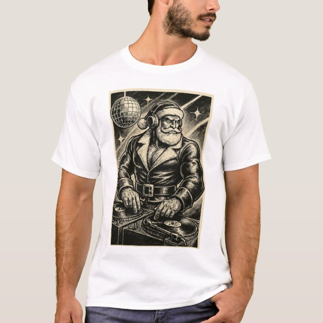 Camiseta Disco Santa Gay T-Shirt | Gay Shirt for Men | LGBT (Frente)