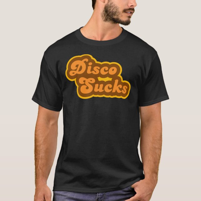 Camiseta Disco Sucks - Retroativo 70s - Logotipo Essencial  (Frente)