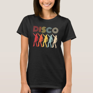 Camiseta Disco Themed Party 70s Retro Vintage Dança de 70