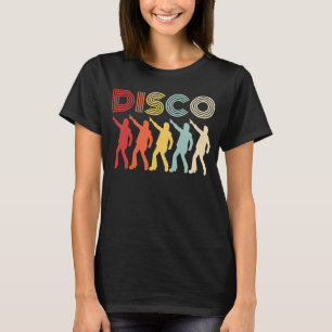 Camiseta Disco Themed Party 70s Retro Vintage Dança de 70