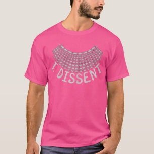 Camiseta Discordo de uma célebre citação R.B.G. Colarinho B