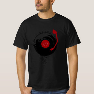 Camiseta Discos de Vinil Casa É Onde O Prato Gira
