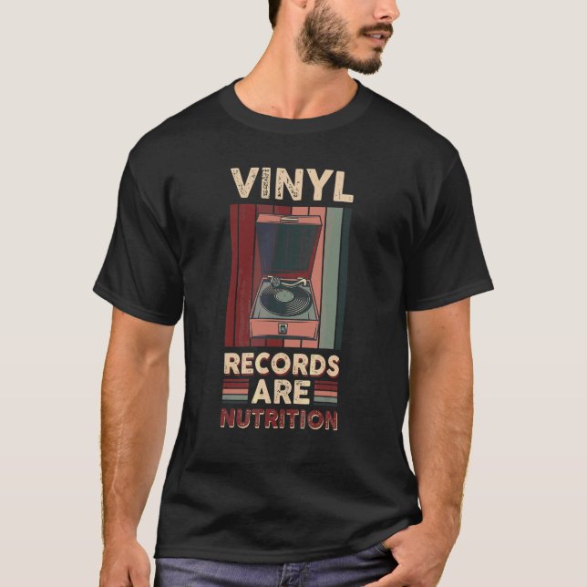 Camiseta Discos de Vinil São Nutrição (Frente)