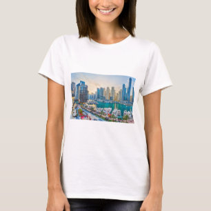 Camiseta Discos modernos de Dubai Corniche