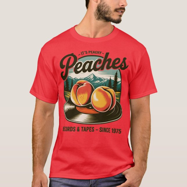 Camiseta Discos Peaches Vintage (Frente)