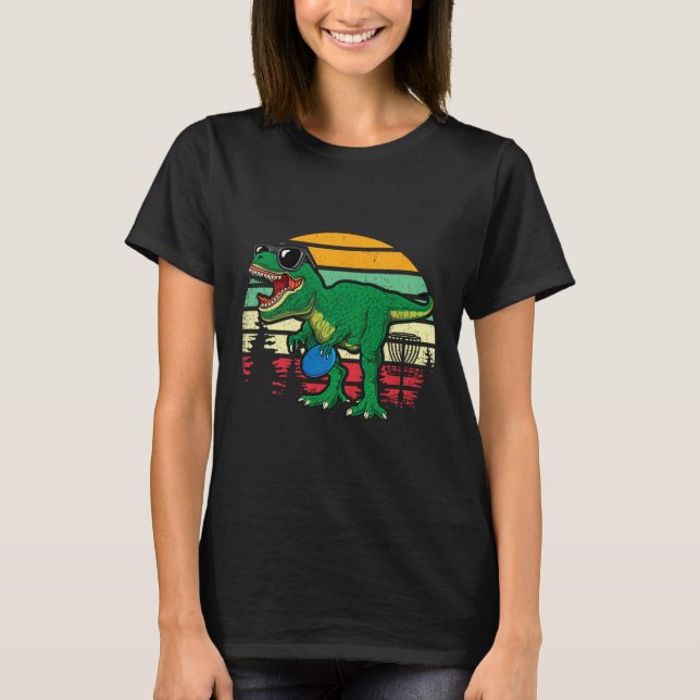 Camiseta Discos Voadores Dino Fofo T Rex Dinossauro Criança (Frente)