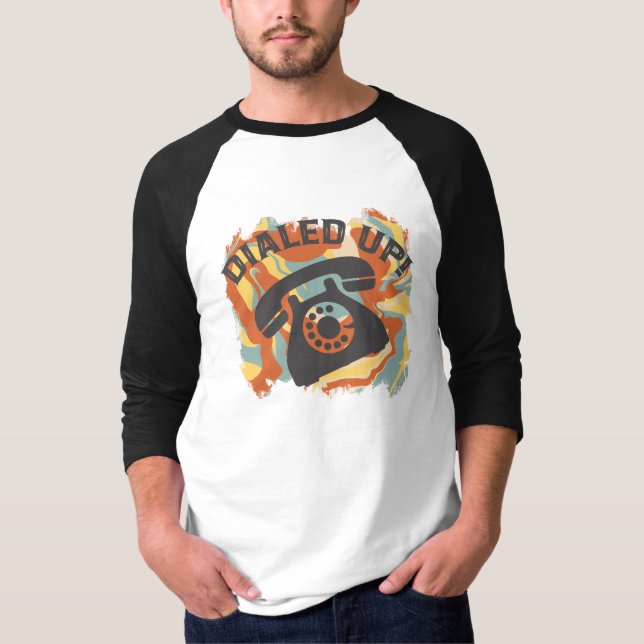 Camiseta Discou, Telefone Antigo Engraçado (Frente)