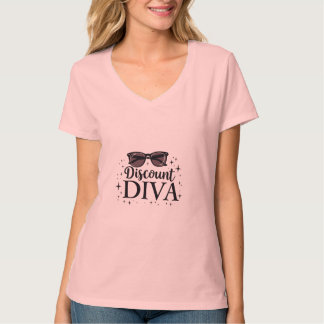 Camiseta Discount Diva - Chic & Savvy Shopping Queen