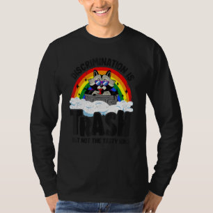 Camiseta Discriminação É Bandeja Rastreada Arco-Íris Gay P