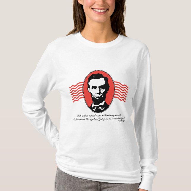 Camiseta Discurso da Segunda Posse de Lincoln (Frente)