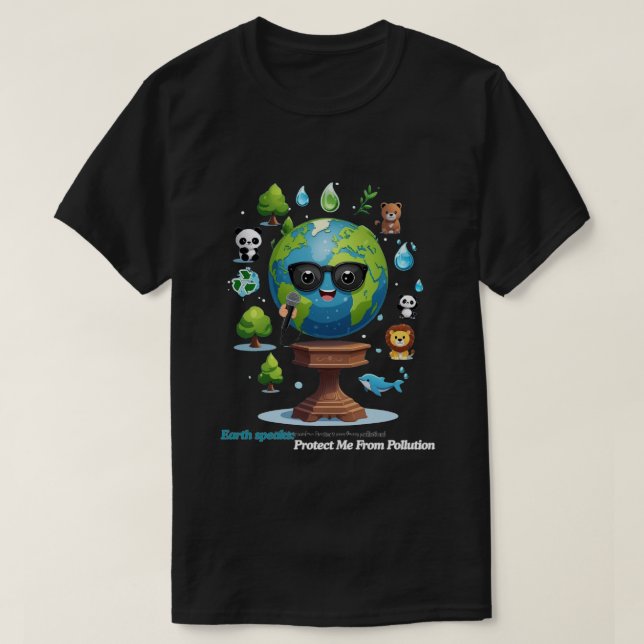 Camiseta Discurso da Terra: Um Chamado para Proteção (Frente do Design)