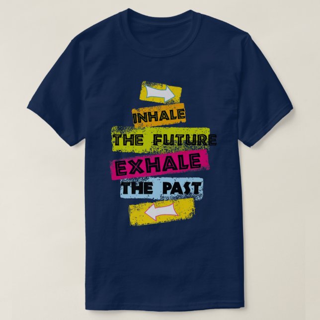 Camiseta Discurso de MOTIVAÇÃO Inalar O Futuro Ealar O Pass (Frente do Design)