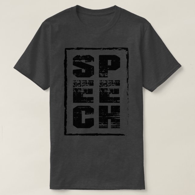 Camiseta Discurso de Terapia de Fala (Frente do Design)