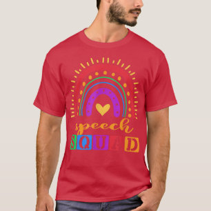 Camiseta Discurso Esquadrão Arco-Íris Terapêutica Colorida