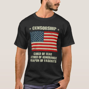 Camiseta Discurso Livre Anticensura Primeira Emenda 2