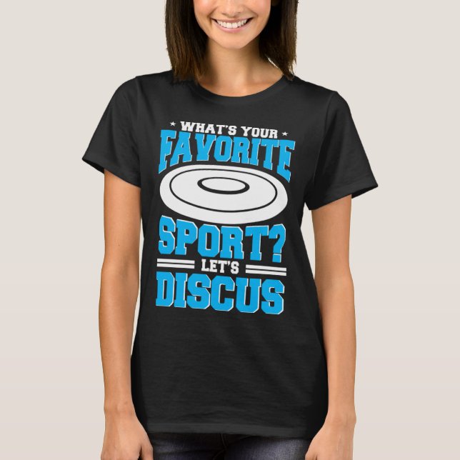 Camiseta Discus Throw Favorite Sport Player Disc Track And  (Frente)