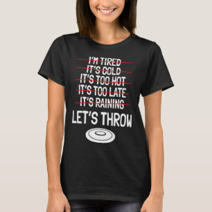 Camiseta Discus Throw Player Disc Atletas Desportivos Rastr