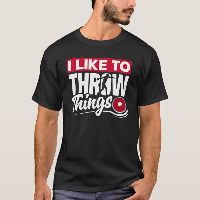 Camiseta Discus Thrower Discus Track E Field Lifecycle (Frente)