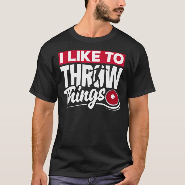 Camiseta Discus Thrower Discus Track E Field Lifecycle (Frente)