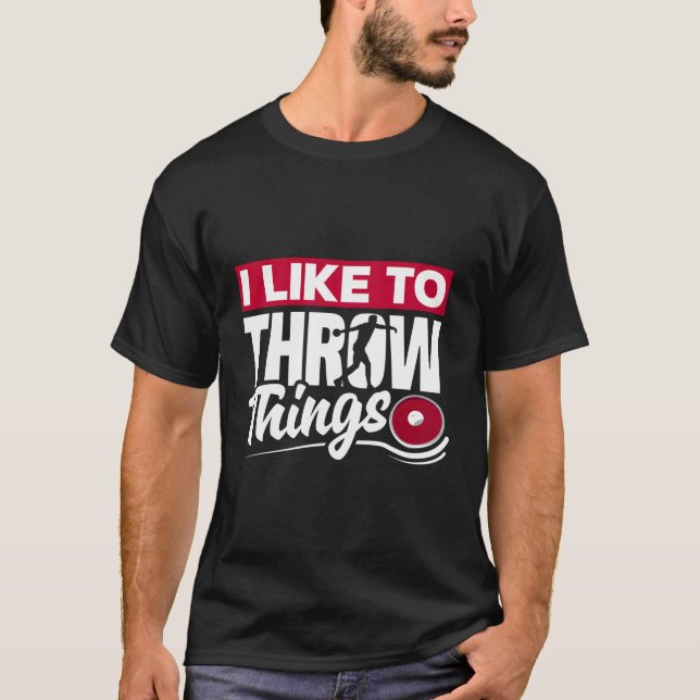 Camiseta Discus Thrower Discus Track E Field Lifecycle (Frente)
