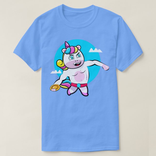 Camiseta Discus Thrower Unicorn 2 (Frente do Design)